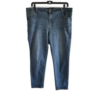 Lucky & Blessed Blue Jeans Women’s 22 Mid Rise Boyfriend Stretch Casual